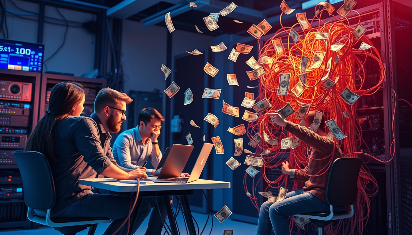 빠른 성장에 집중하느라 서버 비용 관리를 놓치고 있는 스타트업의 모습