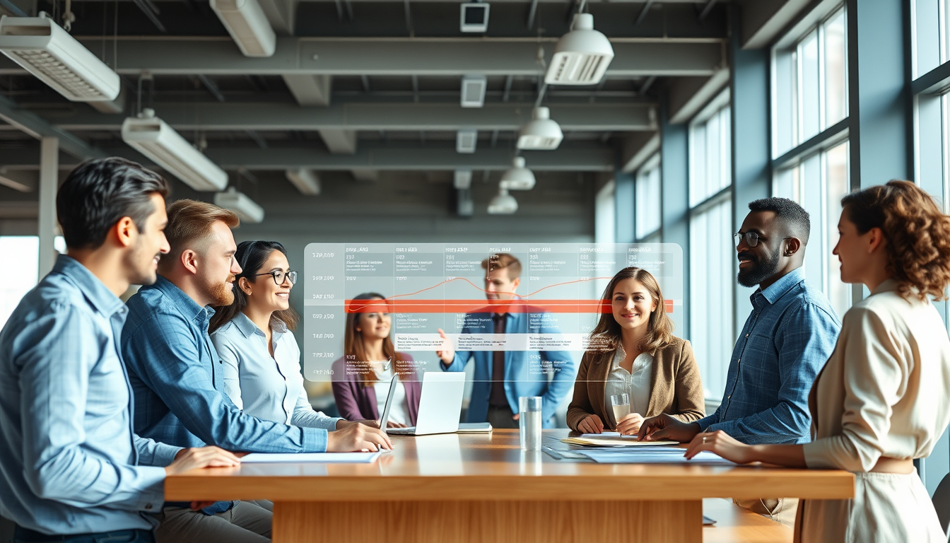 하이브리드 환경에서 협업툴을 보며 자신감있게 협업하는 다양한 팀원들
