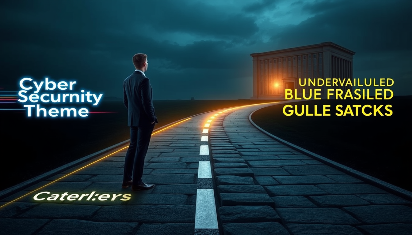 테마주와 우량주 사이에서 투자 전략을 고민하는 투자자의 모습을 상징적으로 표현한 이미지