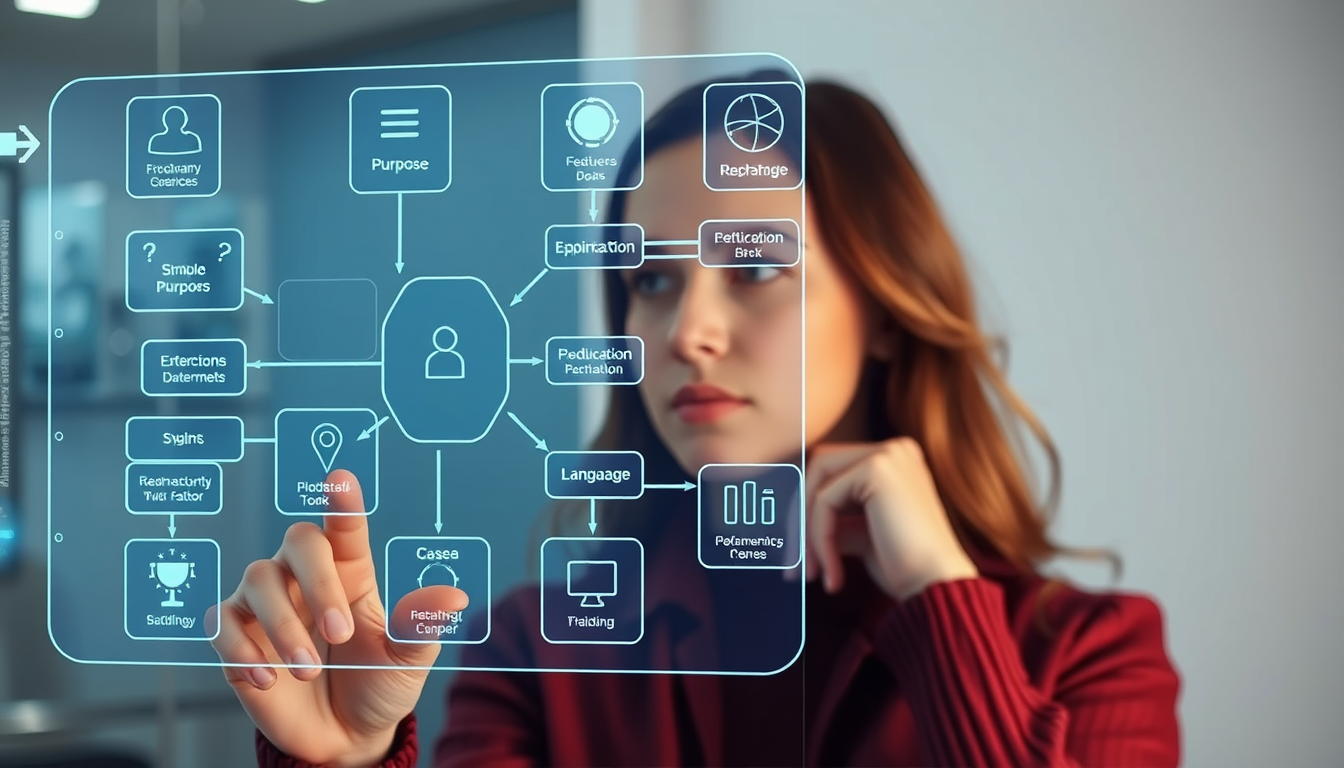 자신에게 맞는 AI 글쓰기 툴을 선택하기 위해 4가지 기준을 살펴보는 모습